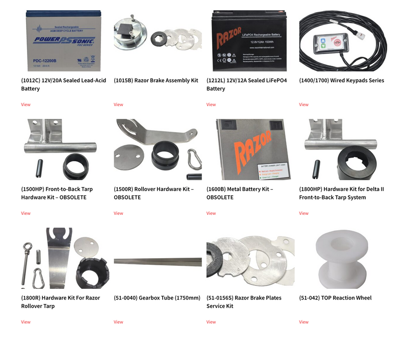 RAZOR SPARE PARTS - MORE COMING SOON