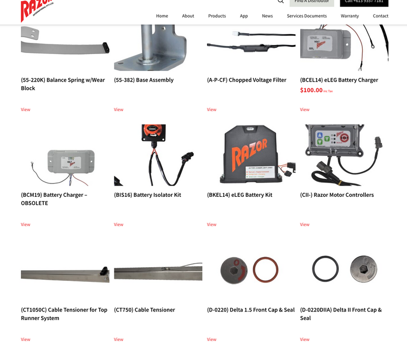 RAZOR SPARE PARTS - MORE COMING SOON