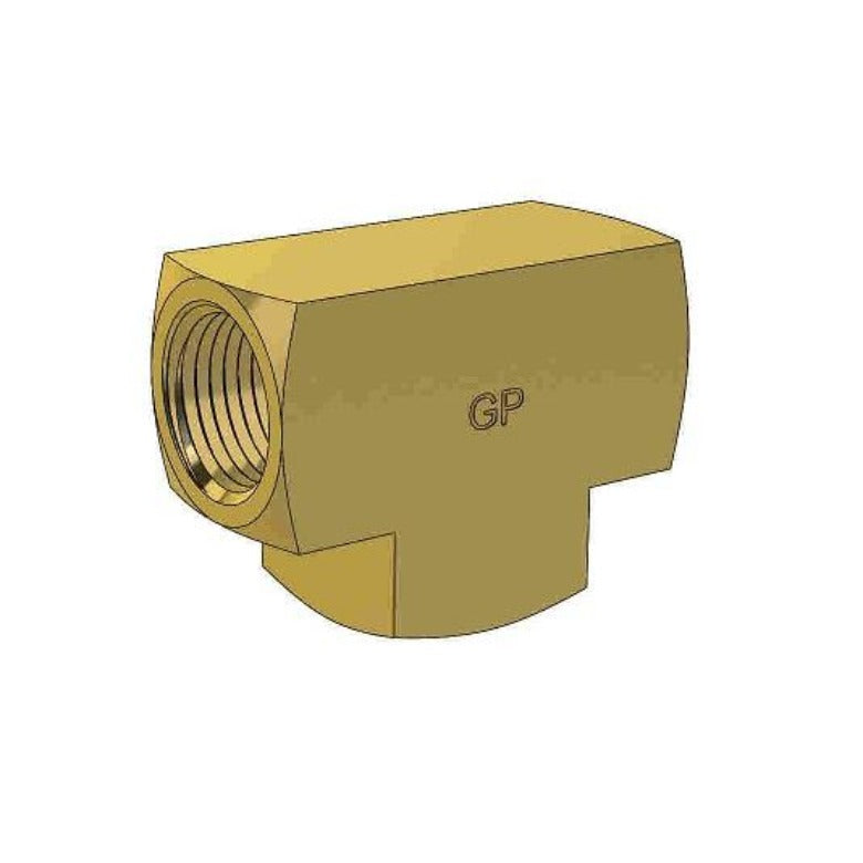 BRASS FEMALE TEE - NPT THREAD | Automotive & Industrial Supplies ...
