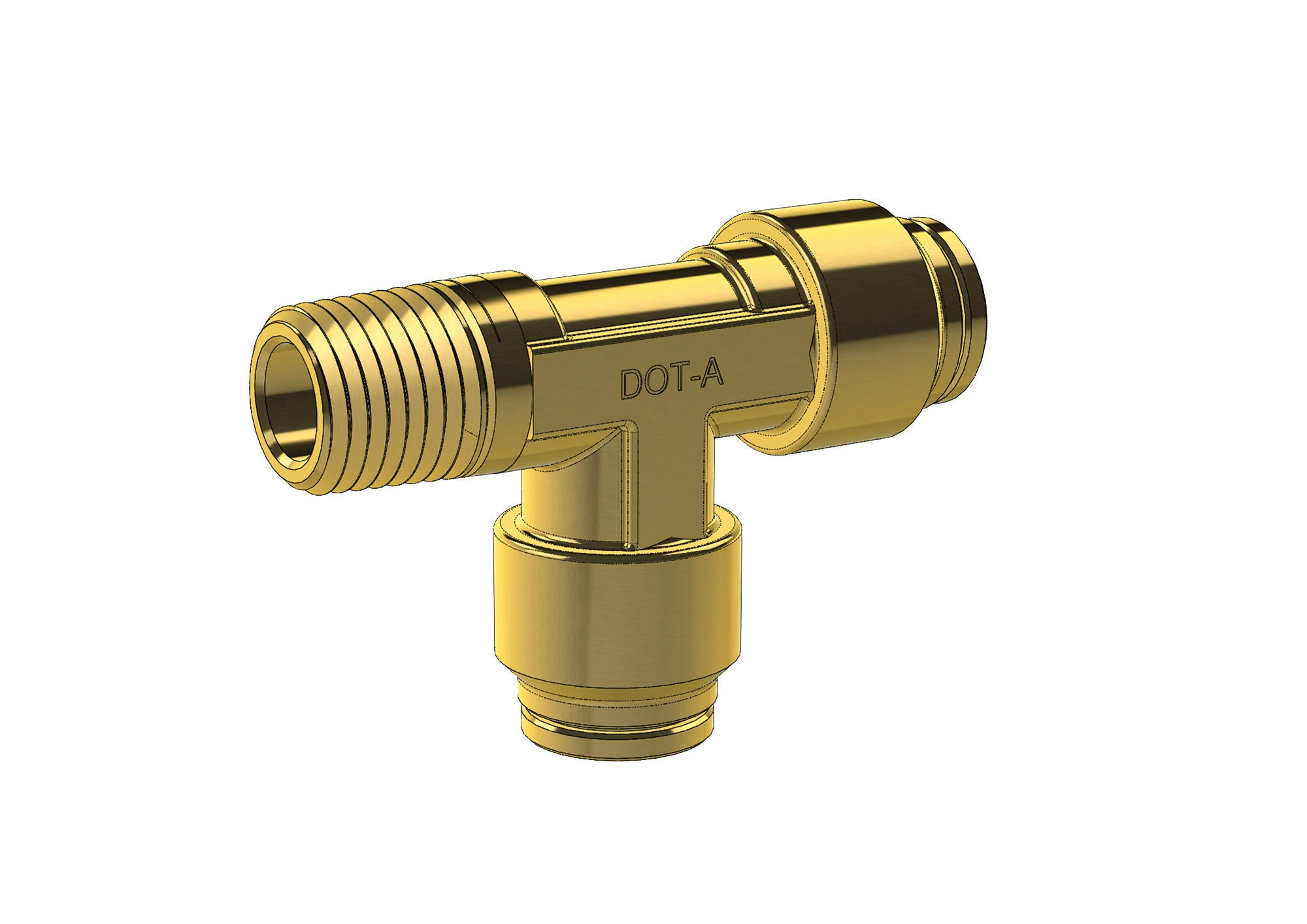 D.O.T SWIVEL MALE RUN TEE Automotive & Industrial Supplies Portland