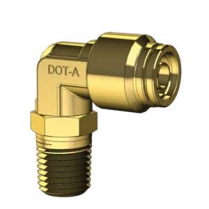 D.O.T NYLON TUBE X MALE SWIVEL - 90 DEGREE